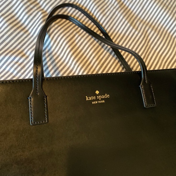 Kate Spade Black Leather Tote - Picture 2 of 6
